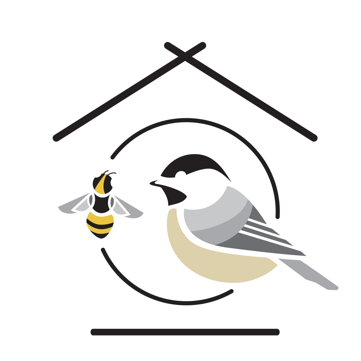 Honeybee & Chickadee logo